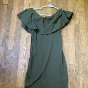 Deep Green Cocktail Party Dress - Medium